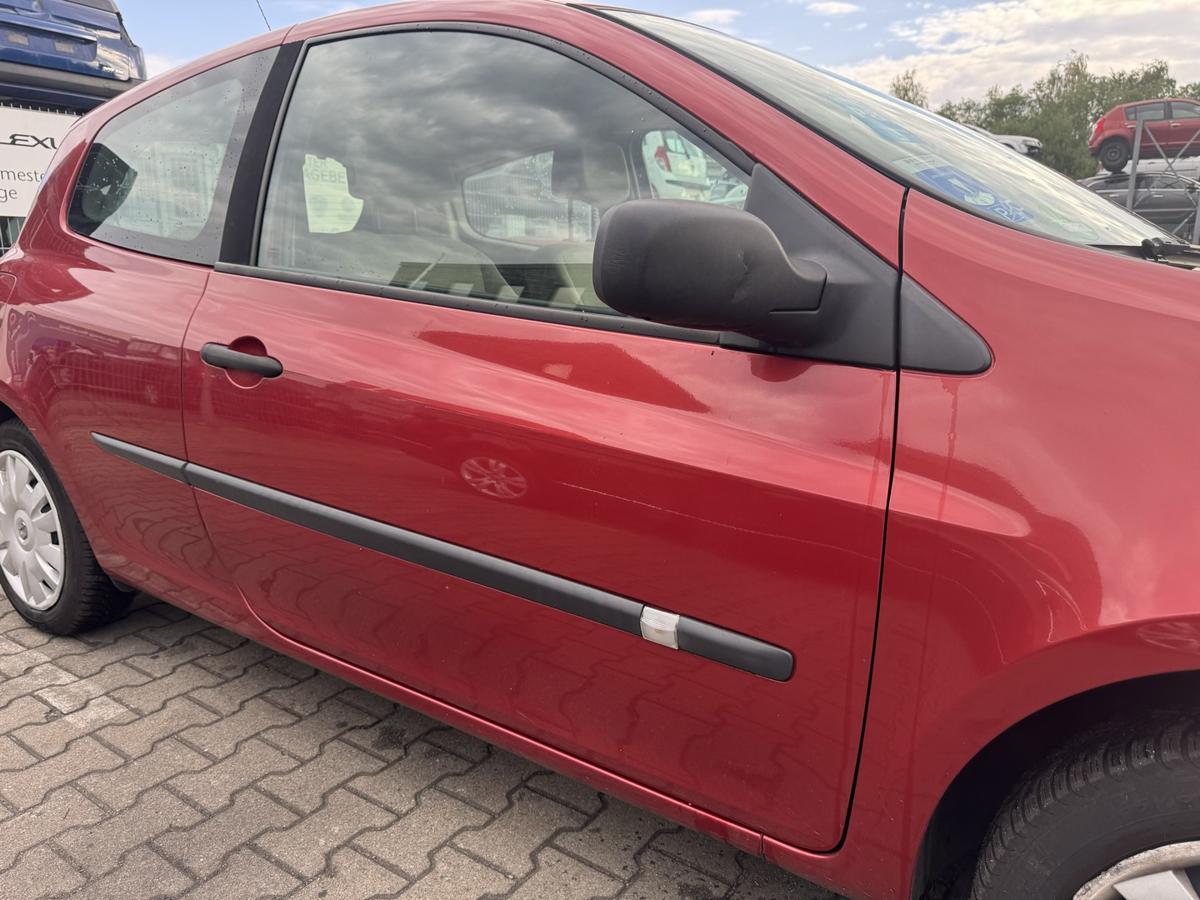 Renault Clio 3 original T&uuml;r vorn rechts TEB76 red of fire 3-T&uuml;rer Rohbau Bj.2005